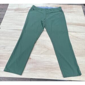 VINEYARD VINES Golf Pants Performance On The Go 5 Pockets Men Green SIZE 38 x 32